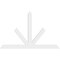 Ekena Millwork Saratoga Architectural Grade PVC Gable Bracket, 96"W x 60"H x 2"D x 6"F, 15/12 Pitch GBP096X60X0206SAR00 - alternate 5